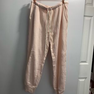 Brand new Aerie baby pink jogger sweats